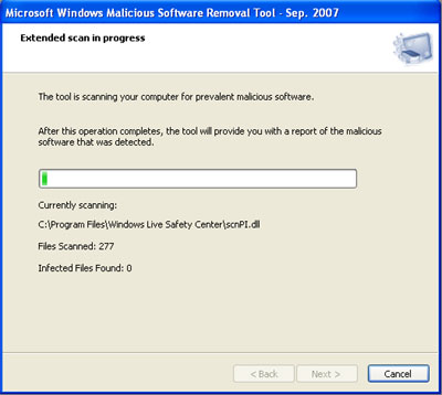 Microsoft Malware Removal Windows Vista